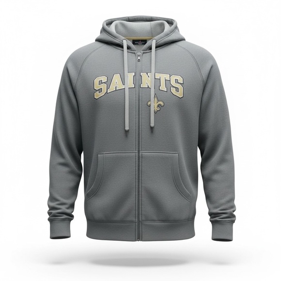 Antigua Other - Antigua Men's Full Zip Licensed Hoodie New Orleans Saints NWT